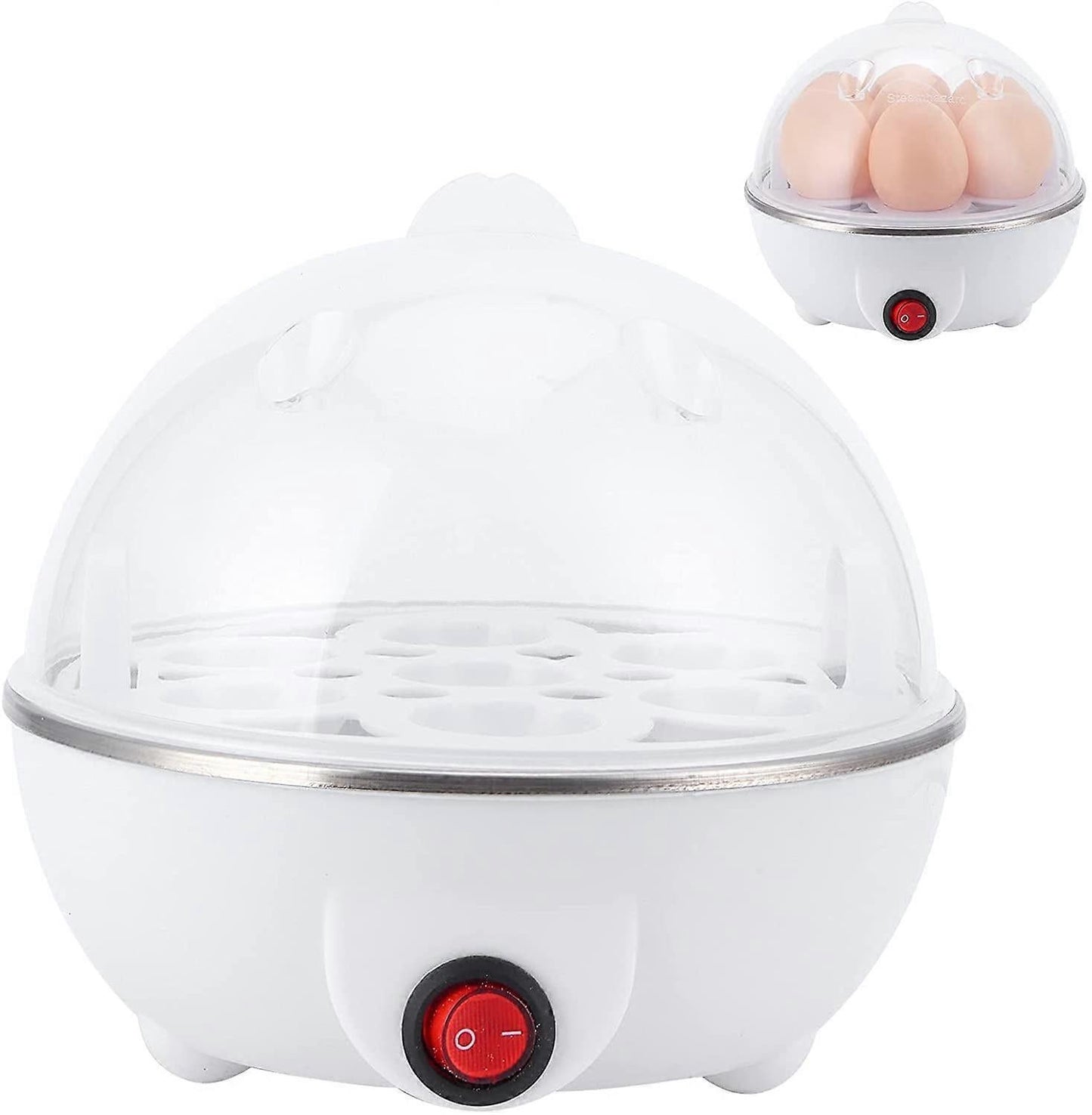 7-Egg Capacity Electric Rapid Egg Cooker, Mini Steamer V1263-JX-4934