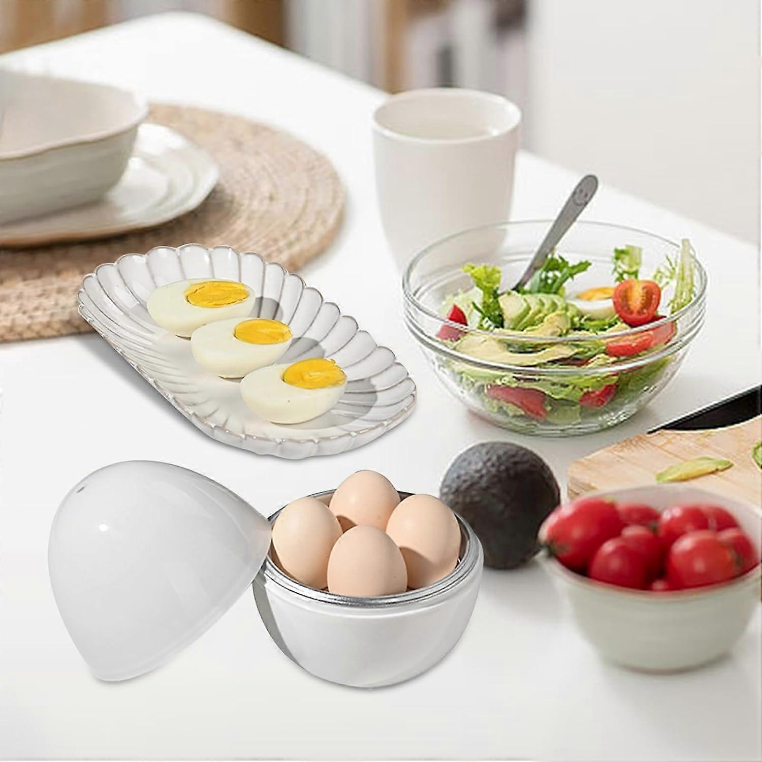 Microwave Egg Cooker, Quick 4-Egg Boiler for Hard or Soft Eggs V1263-JX-4935
