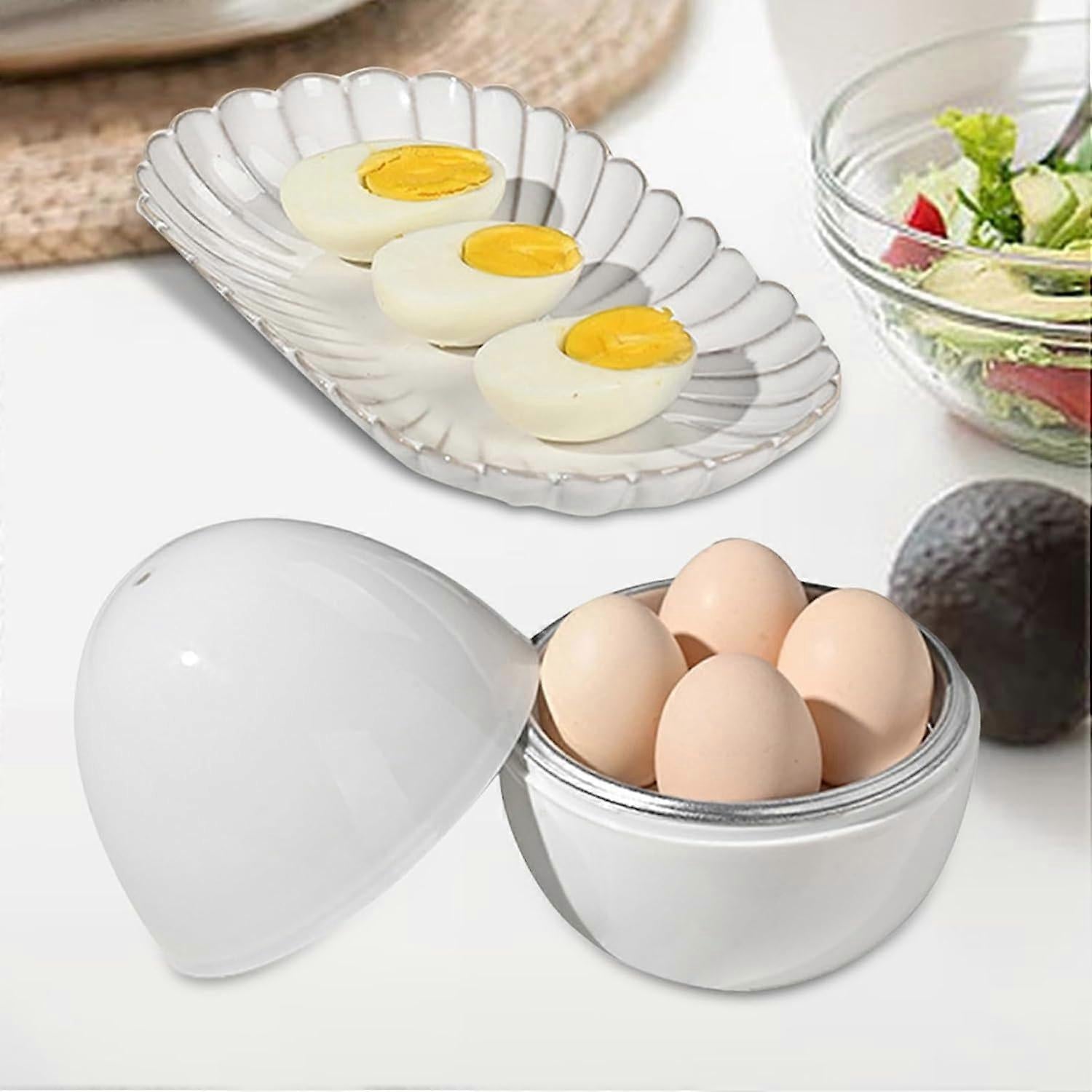 Microwave Egg Cooker, Quick 4-Egg Boiler for Hard or Soft Eggs V1263-JX-4935