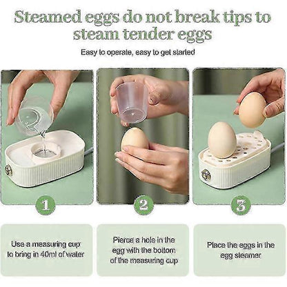 2-Egg Compact Electric Egg Cooker for All Cooking Styles V1263-JX-4936