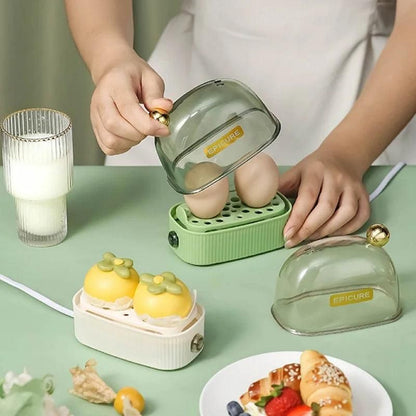 2-Egg Electric Egg Steamer, Compact Size for Home Use V1263-JX-4942
