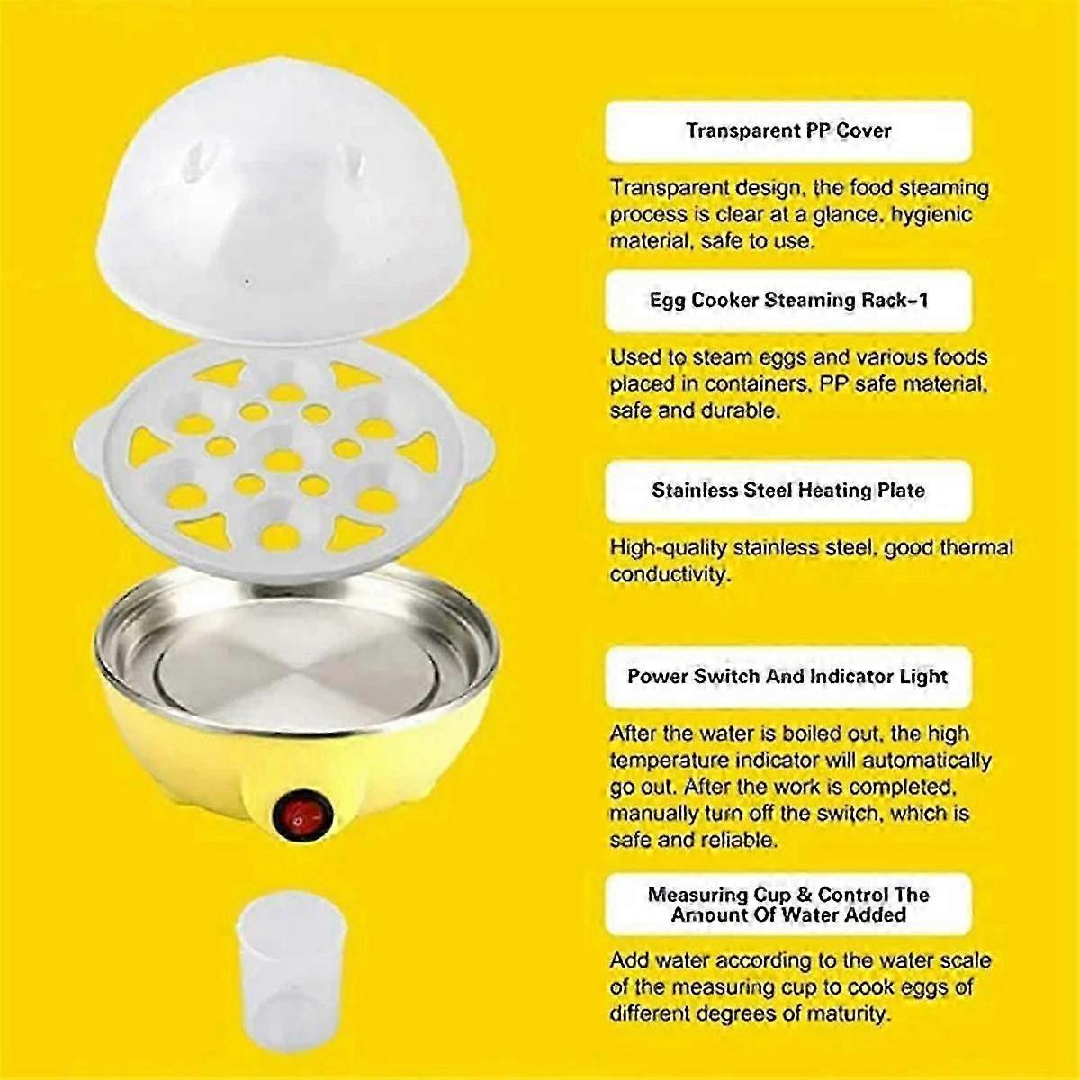 Rapid 7-Egg Electric Cooker for Hard Boiled Eggs V1263-JX-4945