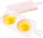 Plastic Double Egg Poacher, Microwave Egg Cooker V1263-JX-4952