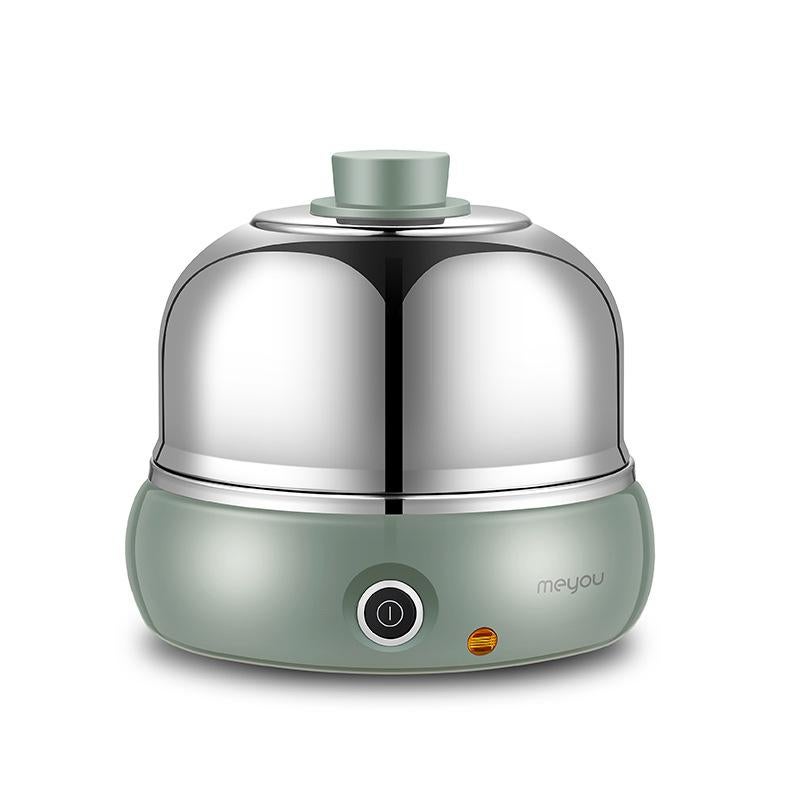 9-Egg Stainless Steel Electric Cooker, Auto Shut-Off, Green V1263-JX-4953