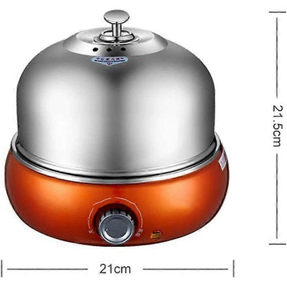 9-Egg Stainless Steel Electric Cooker, Auto Shut-Off, Green V1263-JX-4953