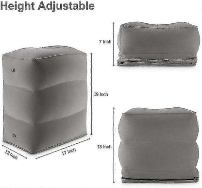 Inflatable Leg & Foot Rest Pillow for Travel, Adjustable Cushion V1263-JX-4968