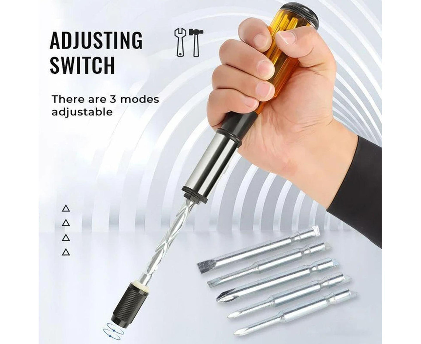1 Set Screwdrivers Demountable High Precision Metal Hand Pressing Nut Drivers Hand Tools-Yellow V1263-JX-497