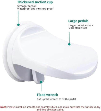 Suction Cup Shower Foot Rest Support, White V1263-JX-4972