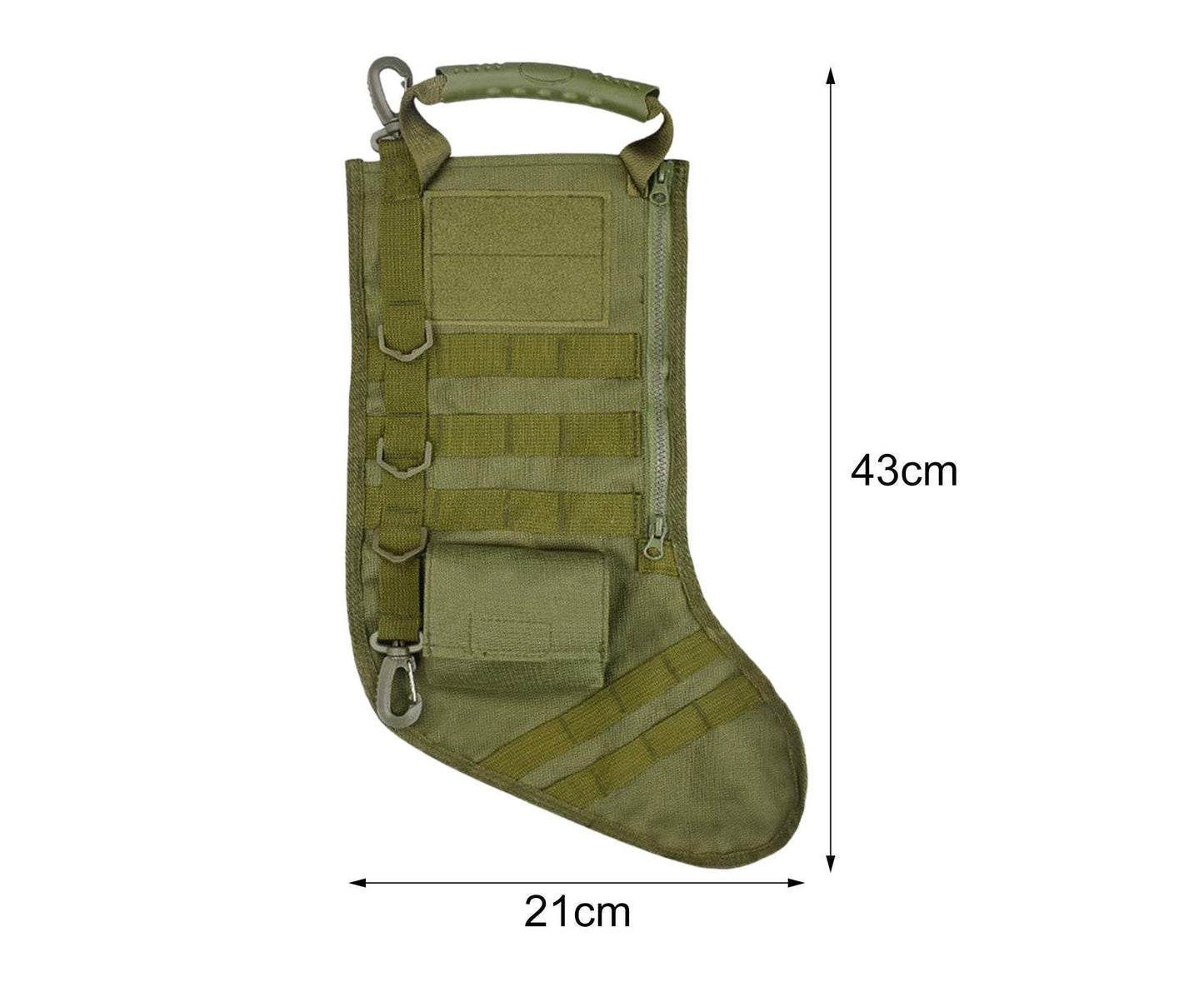 Christmas Stocking Tree Decoration-Green V1263-JX-498
