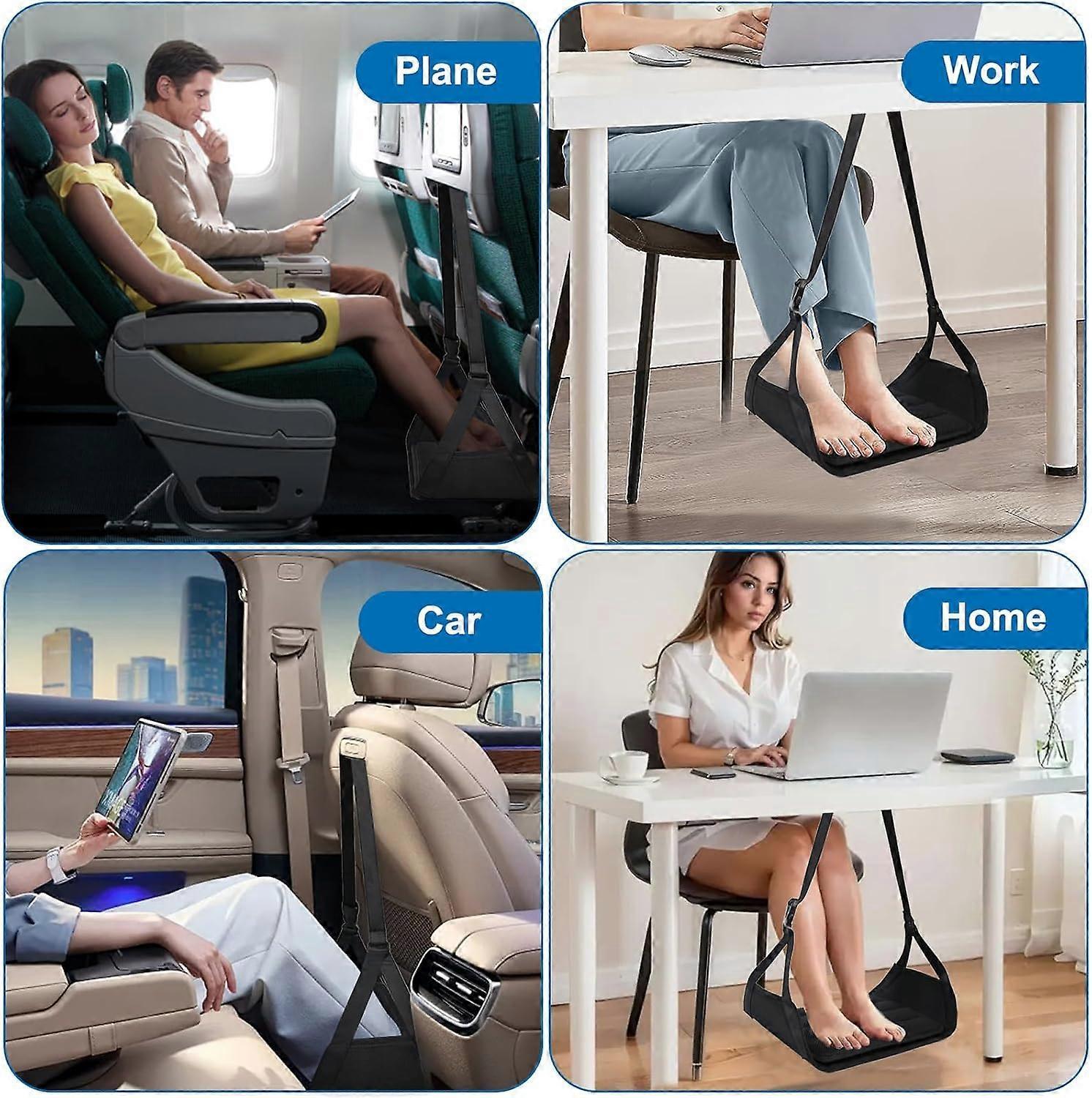 Airplane Foot Rest, Portable Leg Support for Travel V1263-JX-4981