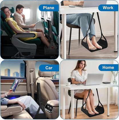 Airplane Foot Rest, Portable Leg Support for Travel V1263-JX-4981