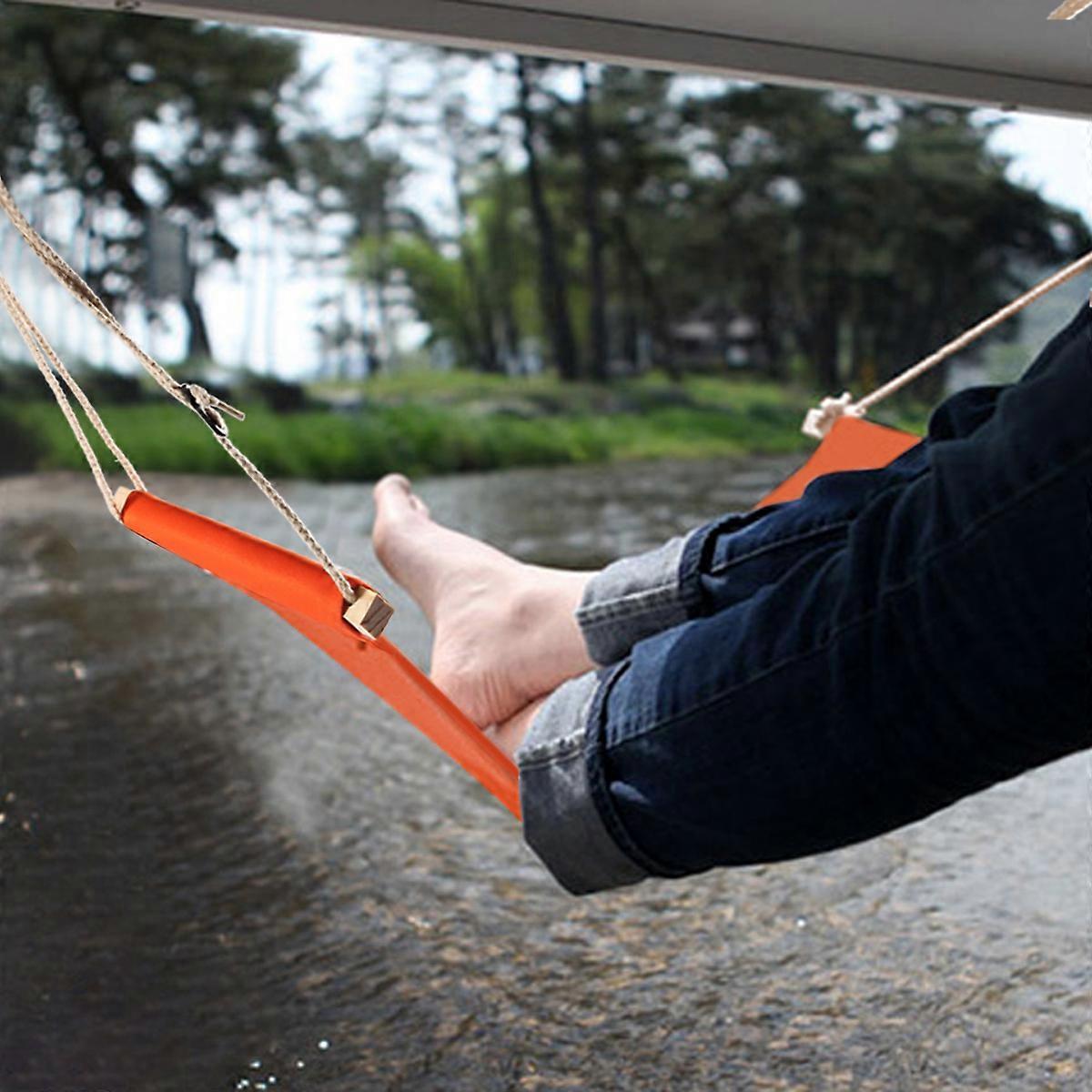 Adjustable Desk Foot Hammock with Strap, Office/Travel Use V1263-JX-4985