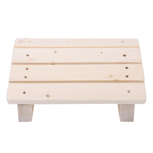 Wooden Tilted Desk/Bathroom Foot Rest Stool, 30*20*11cm V1263-JX-4987