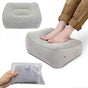 Inflatable Flocking Fabric Foot Rest, Airplane/Car/Office Use V1263-JX-4988