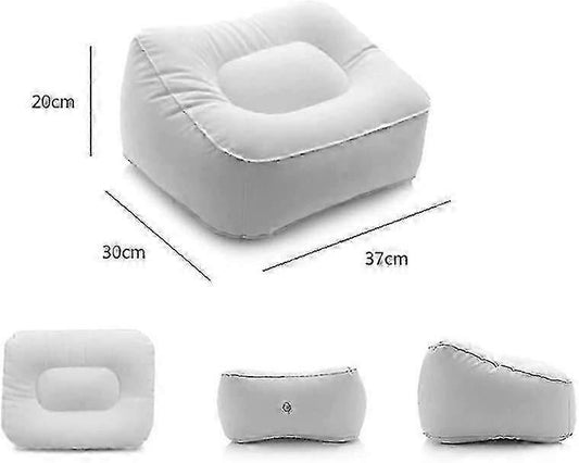 Inflatable Flocking Fabric Foot Rest, Airplane/Car/Office Use V1263-JX-4988