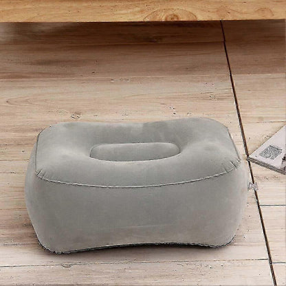 Inflatable Flocking Fabric Foot Rest, Airplane/Car/Office Use V1263-JX-4988