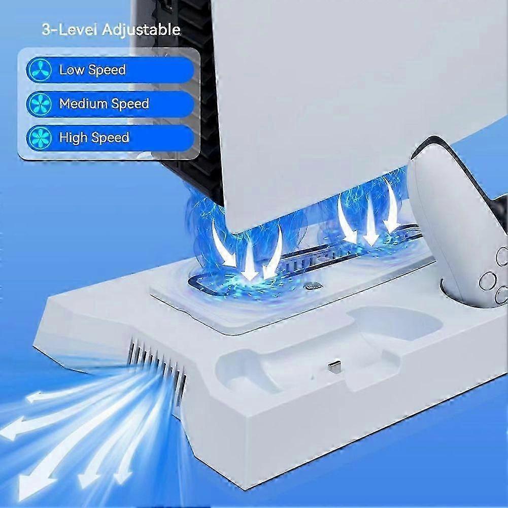 Bracket with Cooling & Dual Controller Charging Station for Gaming Fan Speed V1263-JX-4990