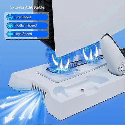 Bracket with Cooling & Dual Controller Charging Station for Gaming Fan Speed V1263-JX-4990