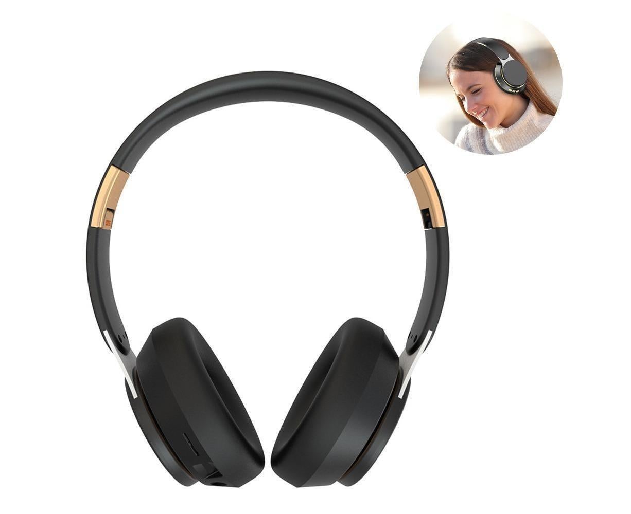 Wireless Headphones - Foldable Stereo - Bluetooth Over Ear Headset with Mic for Sports V1263-JX-50