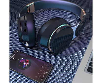 Wireless Headphones - Foldable Stereo - Bluetooth Over Ear Headset with Mic for Sports V1263-JX-50