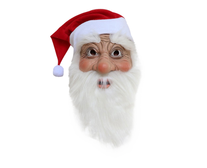 Halloween Creative Santa Claus Shape Christmas Cosplay Costume Decor Face Cover-C V1263-JX-500