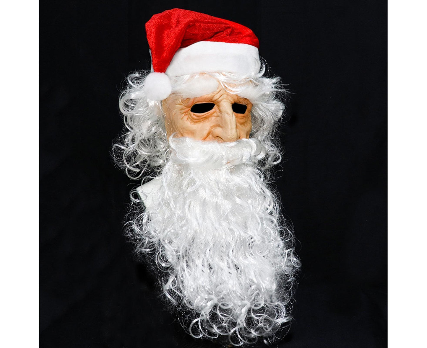 Halloween Creative Santa Claus Shape Christmas Cosplay Costume Decor Face Cover-C V1263-JX-500