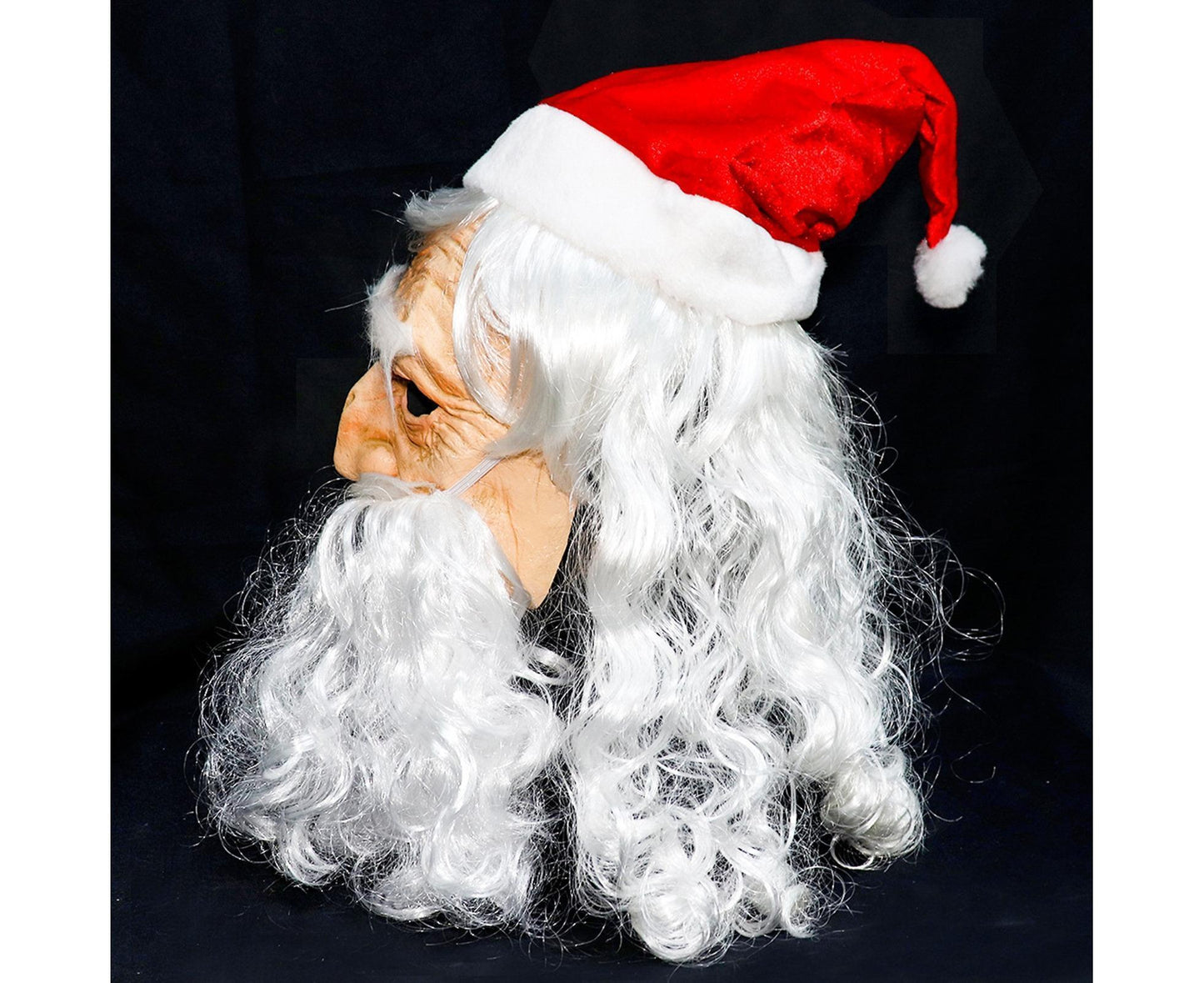 Halloween Creative Santa Claus Shape Christmas Cosplay Costume Decor Face Cover-C V1263-JX-500