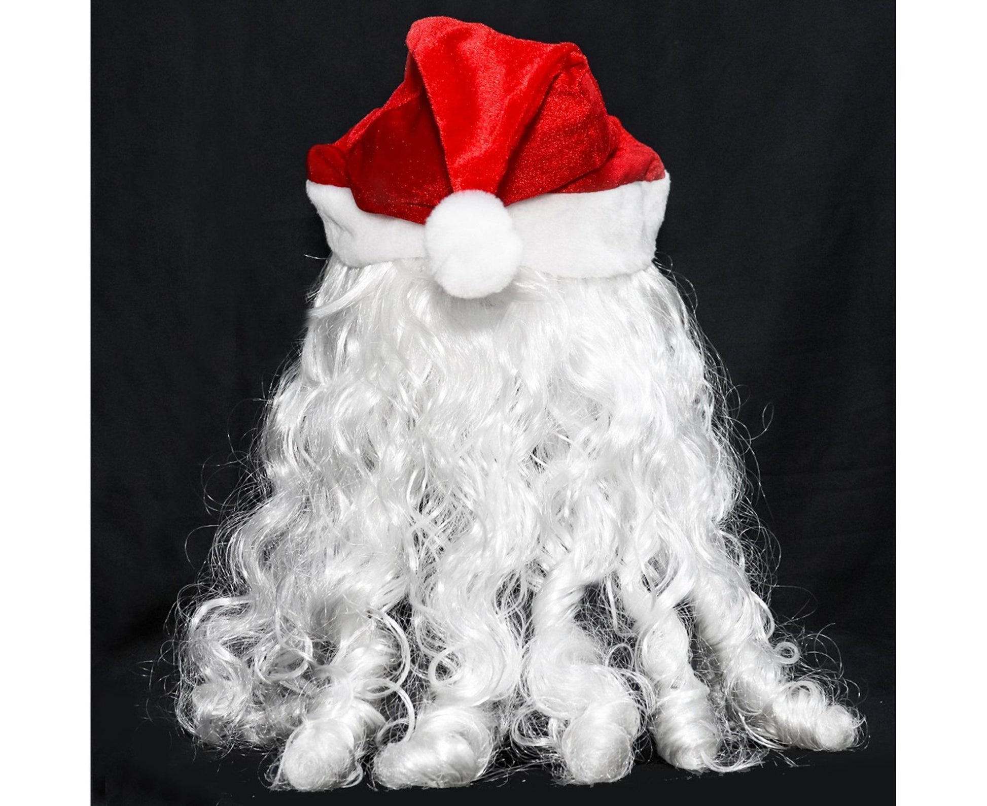 Halloween Creative Santa Claus Shape Christmas Cosplay Costume Decor Face Cover-C V1263-JX-500