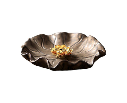 Lotus Leaf Mini Incense Holder for Teahouse-A V1263-JX-501