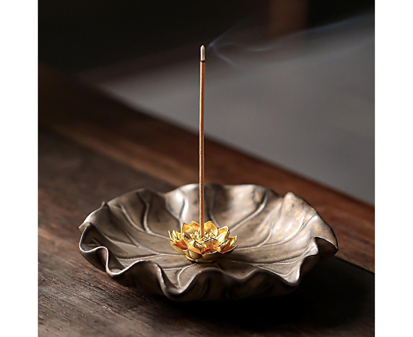 Lotus Leaf Mini Incense Holder for Teahouse-A V1263-JX-501