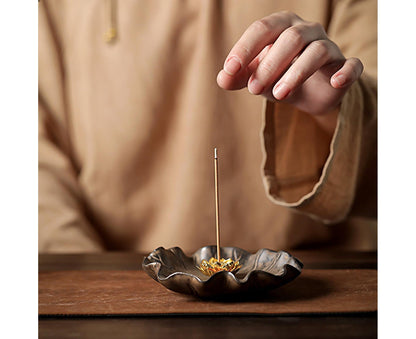 Lotus Leaf Mini Incense Holder for Teahouse-A V1263-JX-501