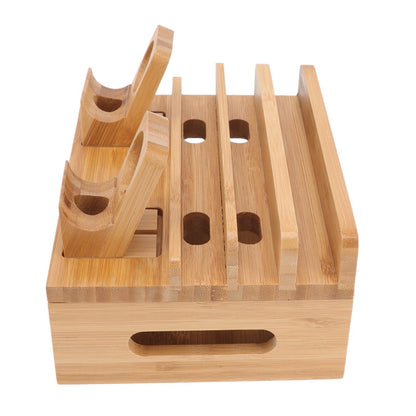 Bamboo 5-Port Charging Station Rack for Phones/Tablets/Watches V1263-JX-5011