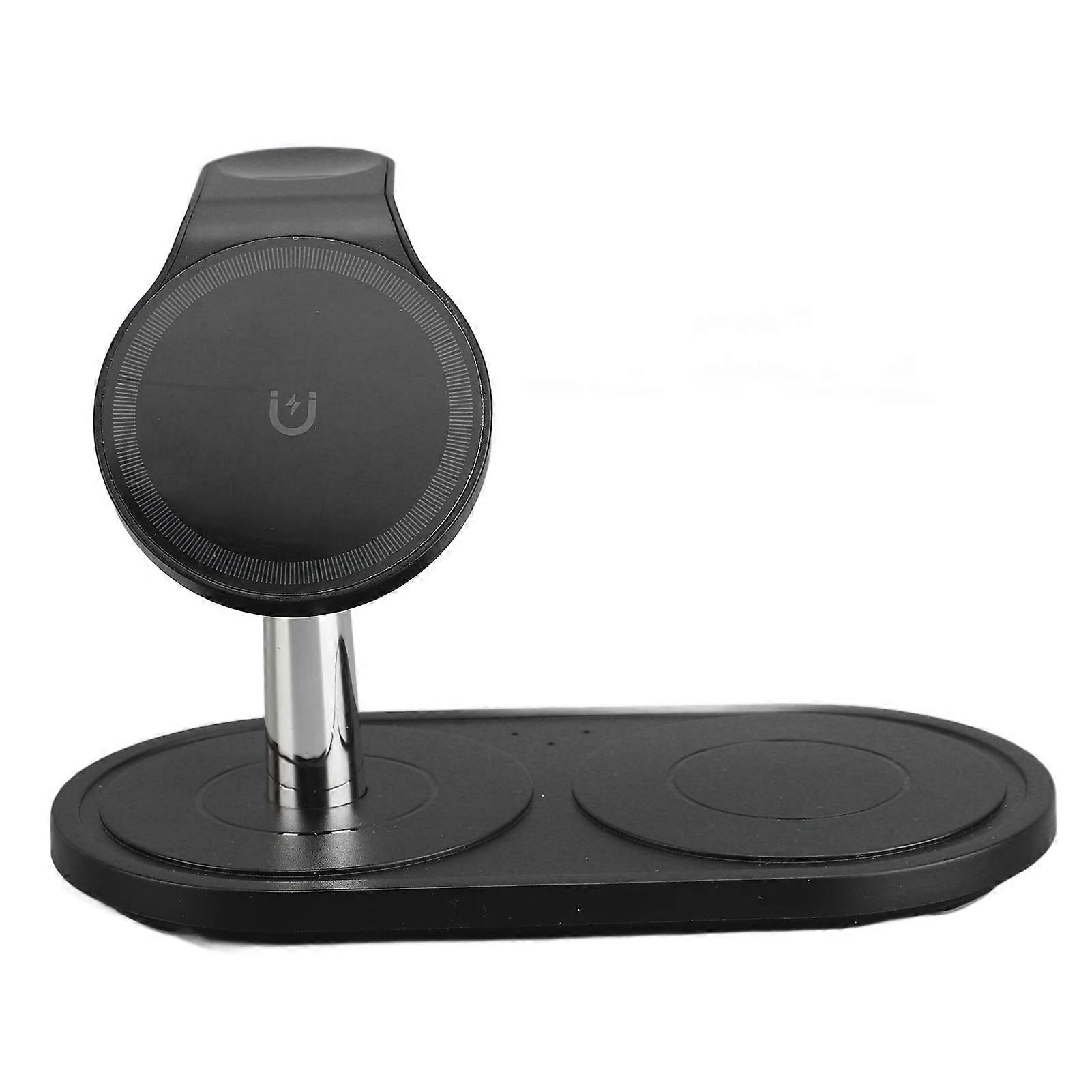 3-in-1 Charging Station for Phone, Watch & Earbuds, Black V1263-JX-5013