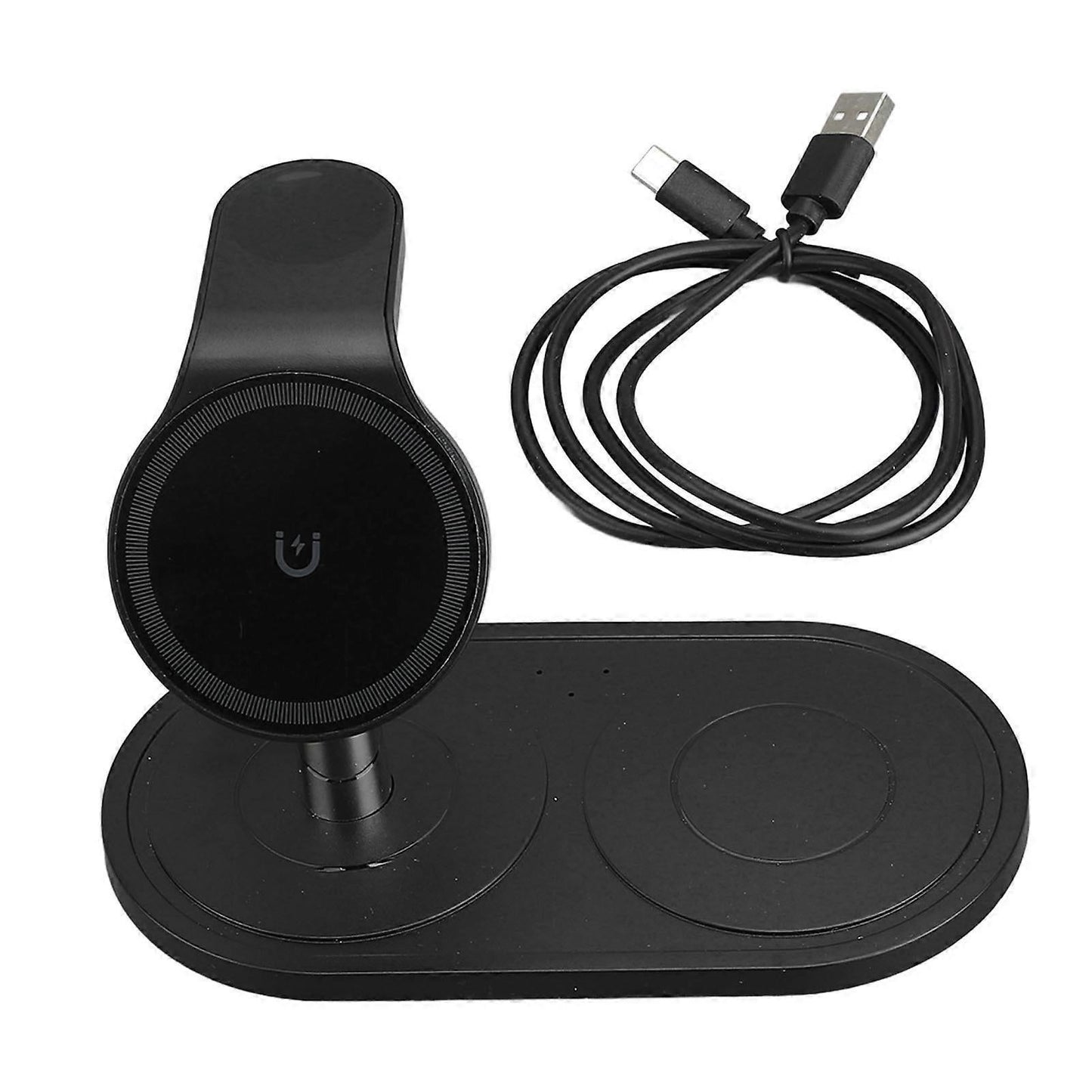 3-in-1 Charging Station for Phone, Watch & Earbuds, Black V1263-JX-5013