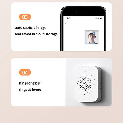 Wireless WiFi Video Doorbell with Camera V1263-JX-5017
