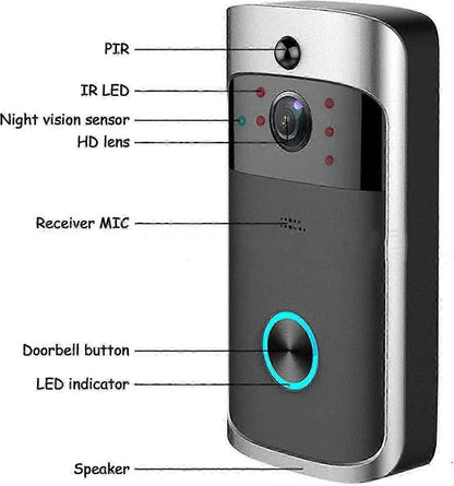 Wireless Video Doorbell Camera with Chime V1263-JX-5018