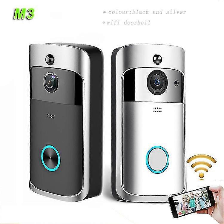 Wireless Video Doorbell Camera with Ringtone, Silver V1263-JX-5022