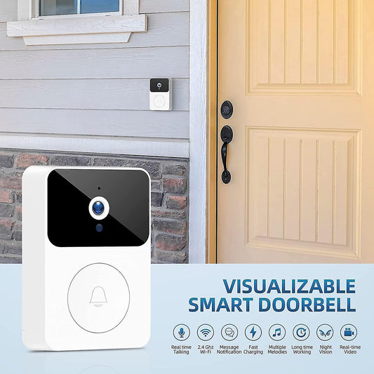 Wireless Doorbell Camera with Chime, 2.4GHz Video Doorbell V1263-JX-5025