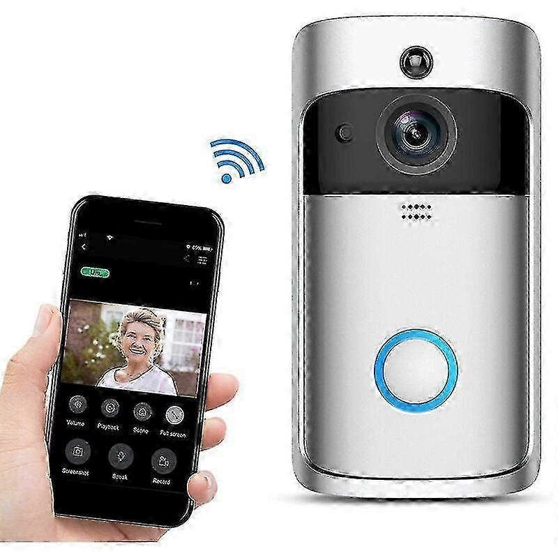 Wireless Video Doorbell Camera with Indoor Chime, Security V1263-JX-5027