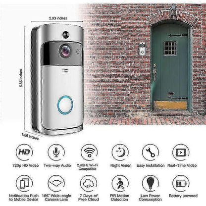 Wireless Video Doorbell Camera with Indoor Chime, Security V1263-JX-5027