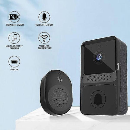 Wireless Smart Video Doorbell, Night Vision Security Camera V1263-JX-5029