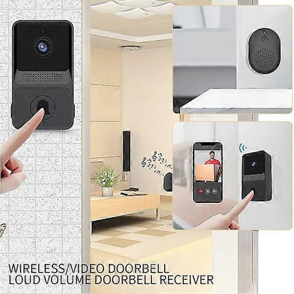 Wireless Smart Video Doorbell, Night Vision Security Camera V1263-JX-5029