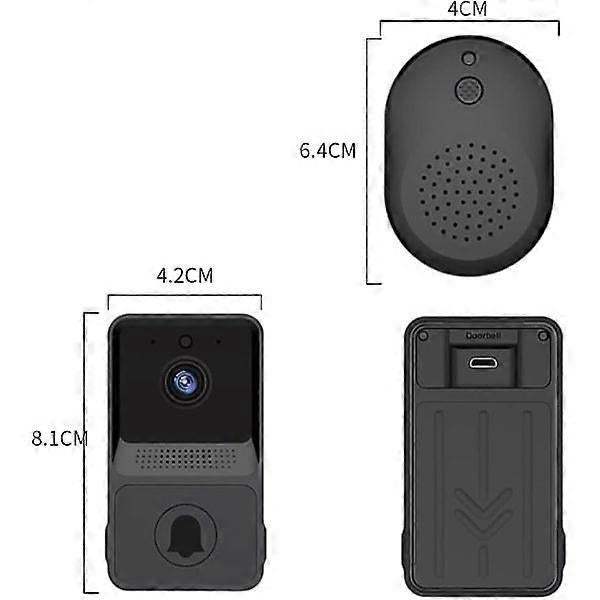 Wireless Smart Video Doorbell, Night Vision Security Camera V1263-JX-5029