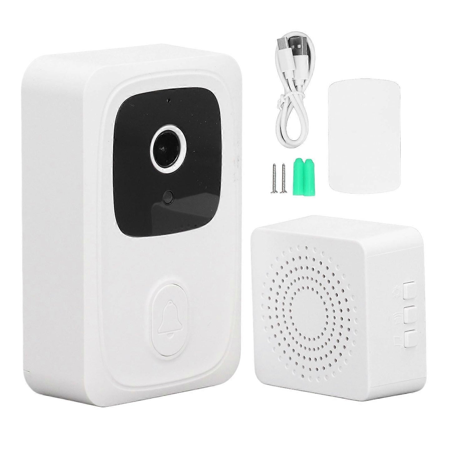 Wireless HD Smart Video Doorbell Security Camera, WiFi Remote V1263-JX-5033