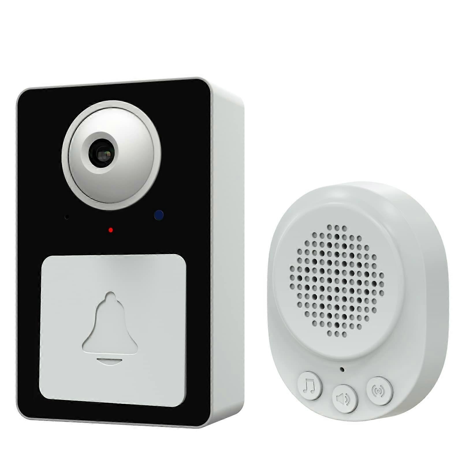 Wireless Video Doorbell Camera with Chime, Rechargeable Cordless Smart Doorbell V1263-JX-5040