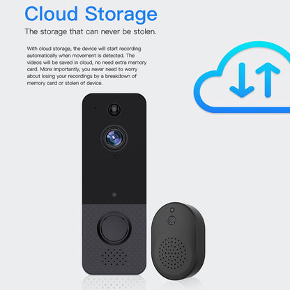 WiFi Wireless Video Doorbell Camera with Indoor Chime, Waterproof V1263-JX-5045
