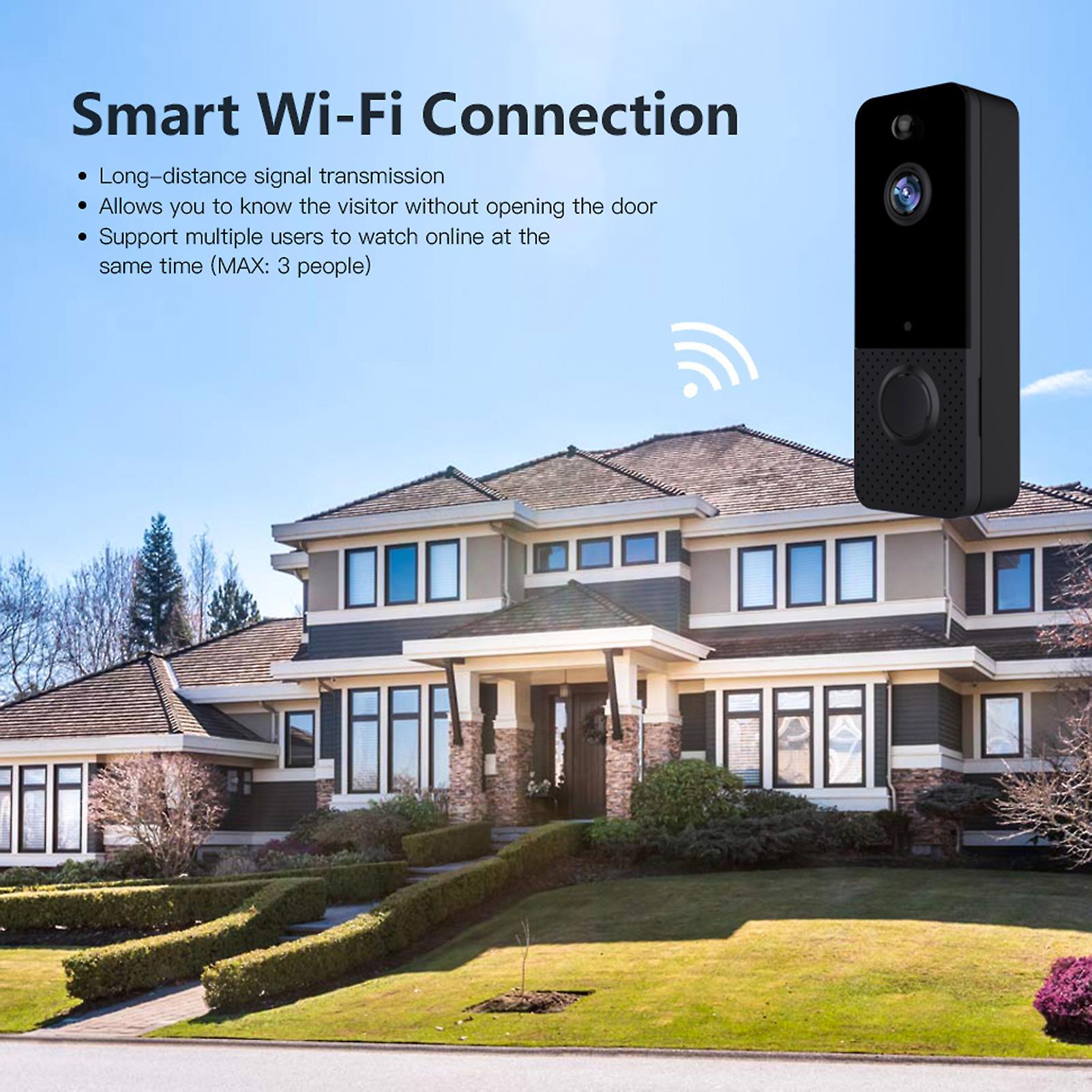 WiFi Wireless Video Doorbell Camera with Indoor Chime, Waterproof V1263-JX-5045