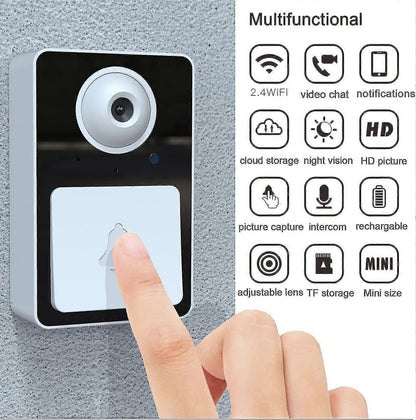 Rechargeable Wireless Video Doorbell Camera, Real-Time View, Cordless V1263-JX-5048