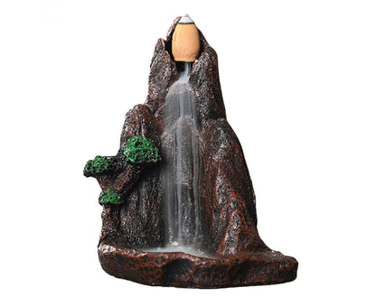 Resin Mountains Rivers Incense Burners Holder Censer Aromatherapy Home Decor- 12 V1263-JX-505