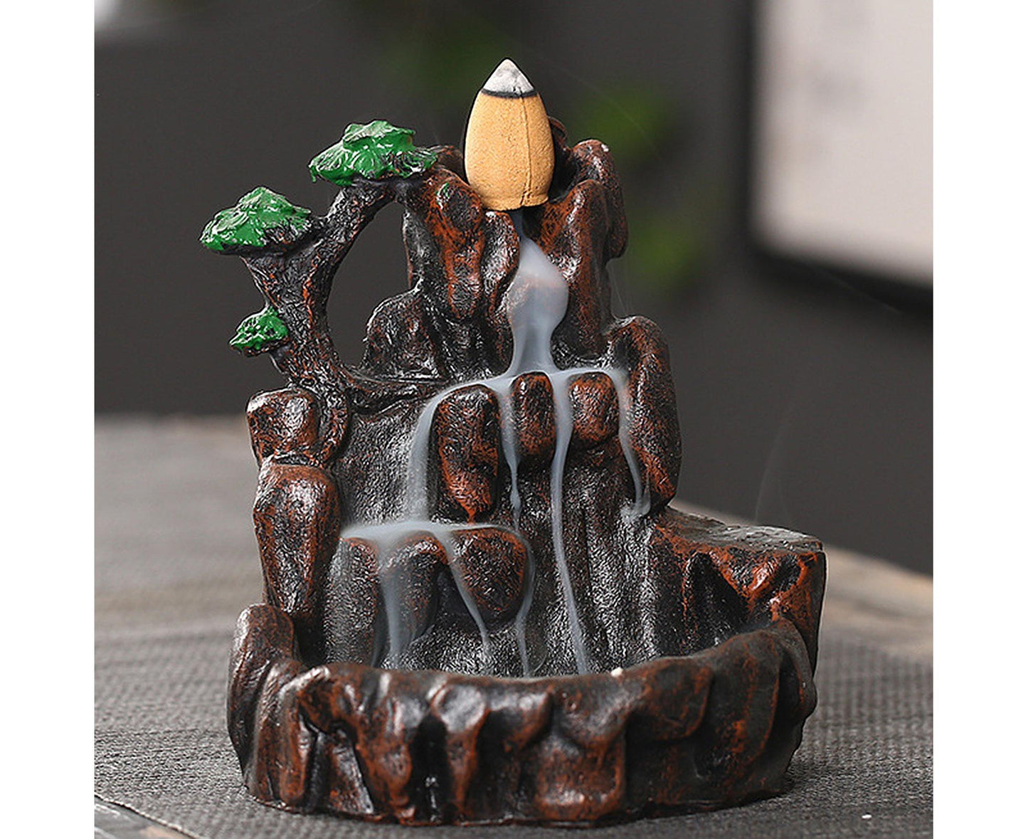 Resin Mountains Rivers Incense Burners Holder Censer Aromatherapy Home Decor- 12 V1263-JX-505